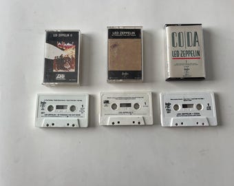 Led Zeppelin Cassette Lot: Coda, In Through The Out Door, II
