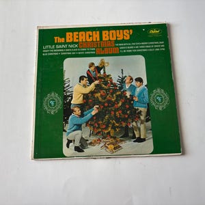 The Beach Boys&#39; Christmas Album (1st Pressing) Vinyl Record LP T-2164  Capitol Records 1964 Record Sale