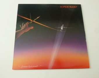Supertramp Famous Last Words Vinyl Record LP SP-3732 A&M Records 1982 Record Sale