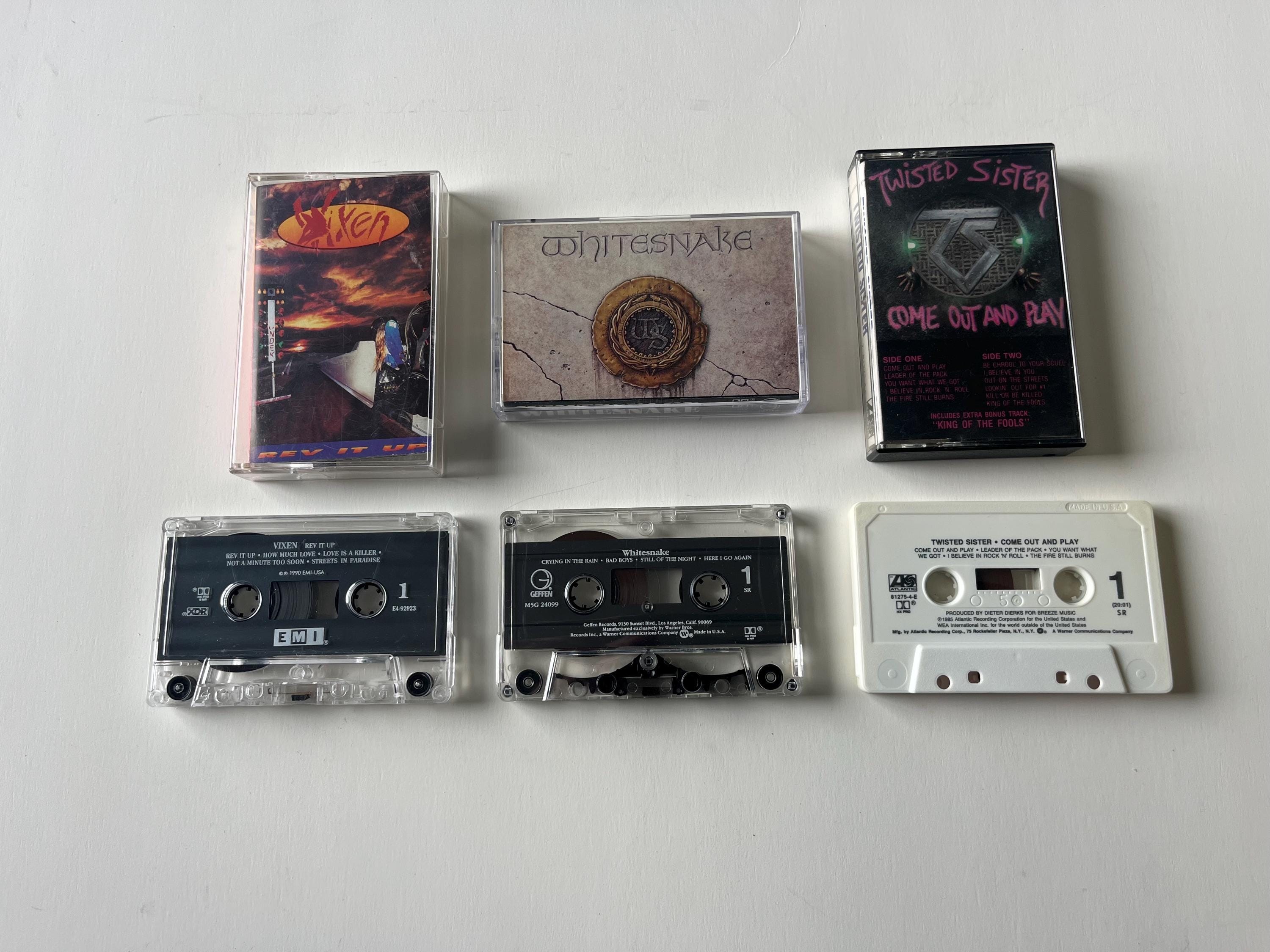 Twisted Sister, Whitesnake, Vixen Cassette Tape Lot - Etsy