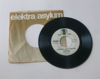 Eagles Peaceful Easy Feeling Vintage 45 Record 7" 45rpm Vinyl Record AS-11013 Asylum Records 1972 /Jukebox Music