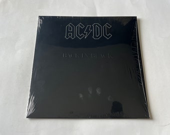 Disque vinyle AC/DC Back In Black LP E 80207 (Couverture gaufrée) Columbia Records 2003 Vente de disques