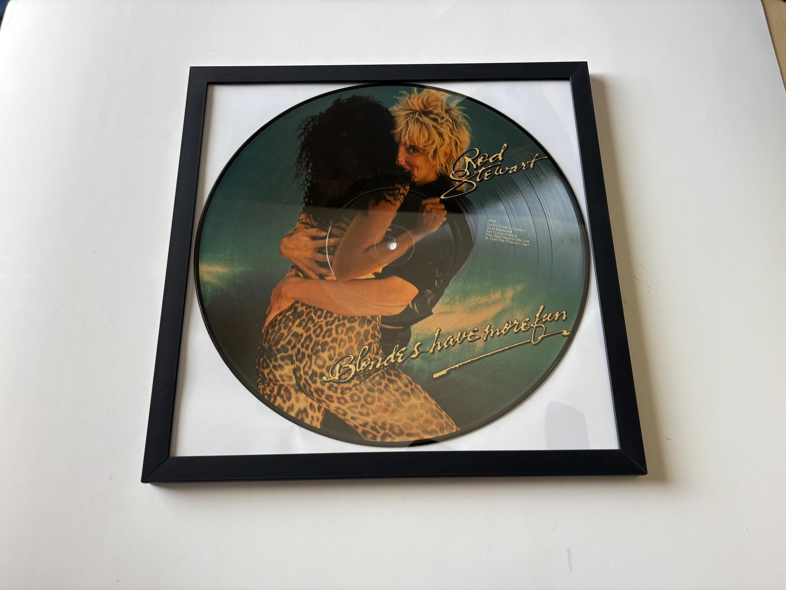 英LP Rod Stewart Blondes Have More Fun UK Rod Stewart Blondes Have More Fun Picture Disc Record LP in Black