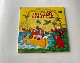 Vintage Doctor Dolittle Vinyl Record LP - 1968 Disneyland Records