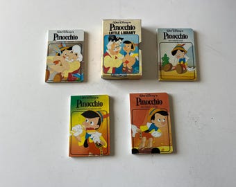 Walt Disney&#39;s Pinocchio Little Library Set of 4 books Walt Disney Co. 1992