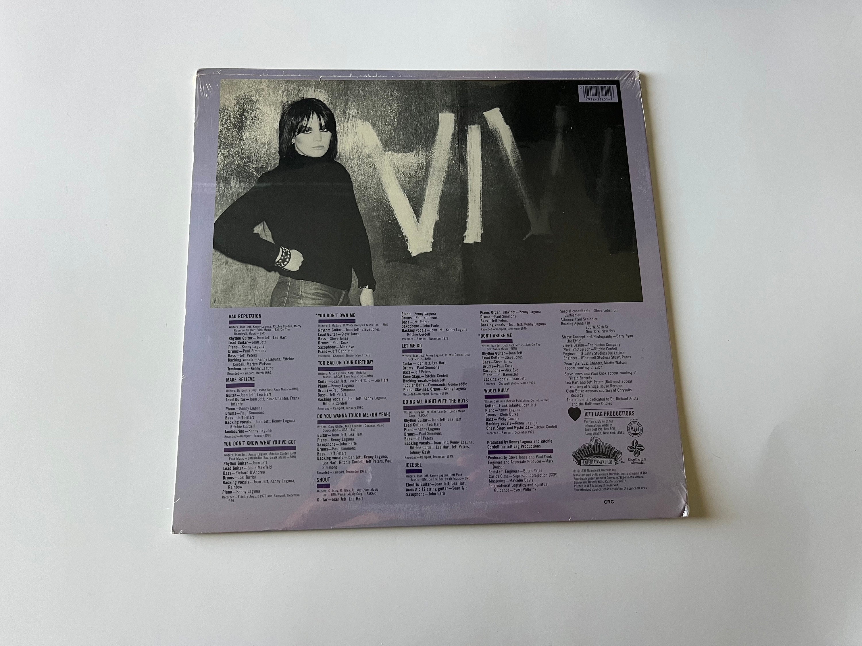 Bad Reputation Record Label Joan Jett Bad Reputation Vinyl Record (sealed) - Etsy