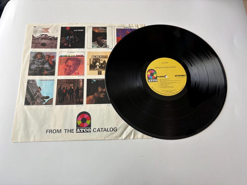 Eric Clapton History of Double Album Vinyl Record LP - 1972 ATCO ...