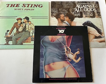 Soundtrack Vinyl Records: The Sting, 10, Against All Odds - Lot of 3