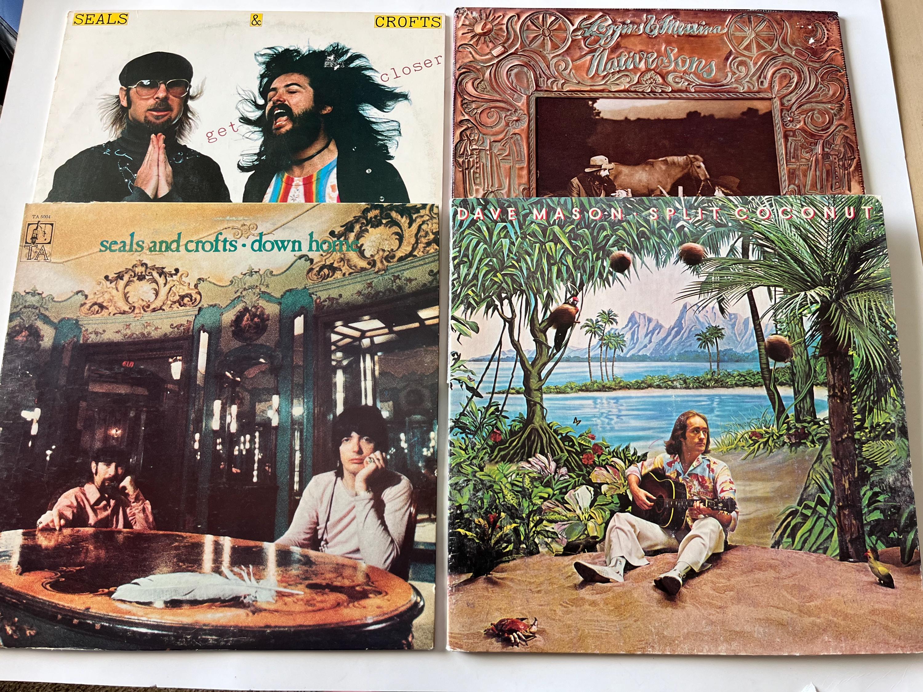 70s Vinyl Record Lot: Seals & Crofts, Loggins Messina, Dave Mason 