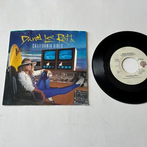 David Lee Roth - California Girls 7&quot; 45rpm Vinyl Record (Promo Copy)