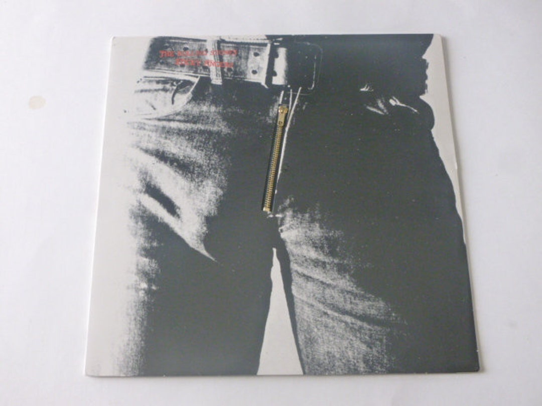 The Rolling Stones Sticky Fingers Zipper Cover Vinyl Record LP COC