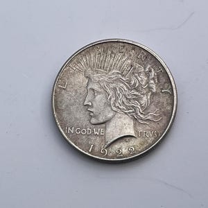 1922 Peace Silver Dollar Coin