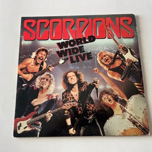 Scorpions World Wide Live Vinyl Record LP 422-344-1 M2 (Double Album) Mercury Records 1985 Record Sale