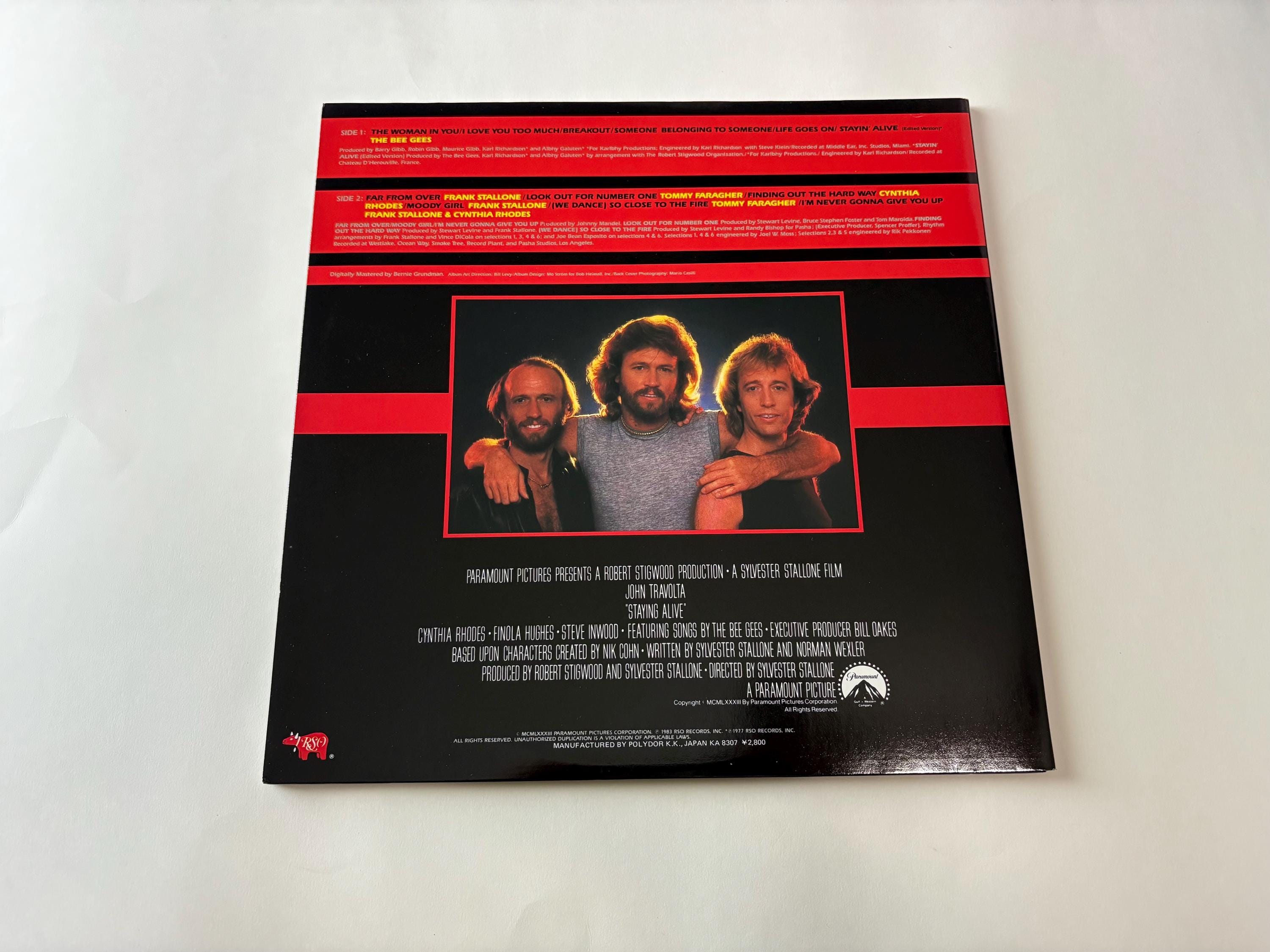 ステイイング・アライブ オリジナルサウンドトラックレコード LP RSO 