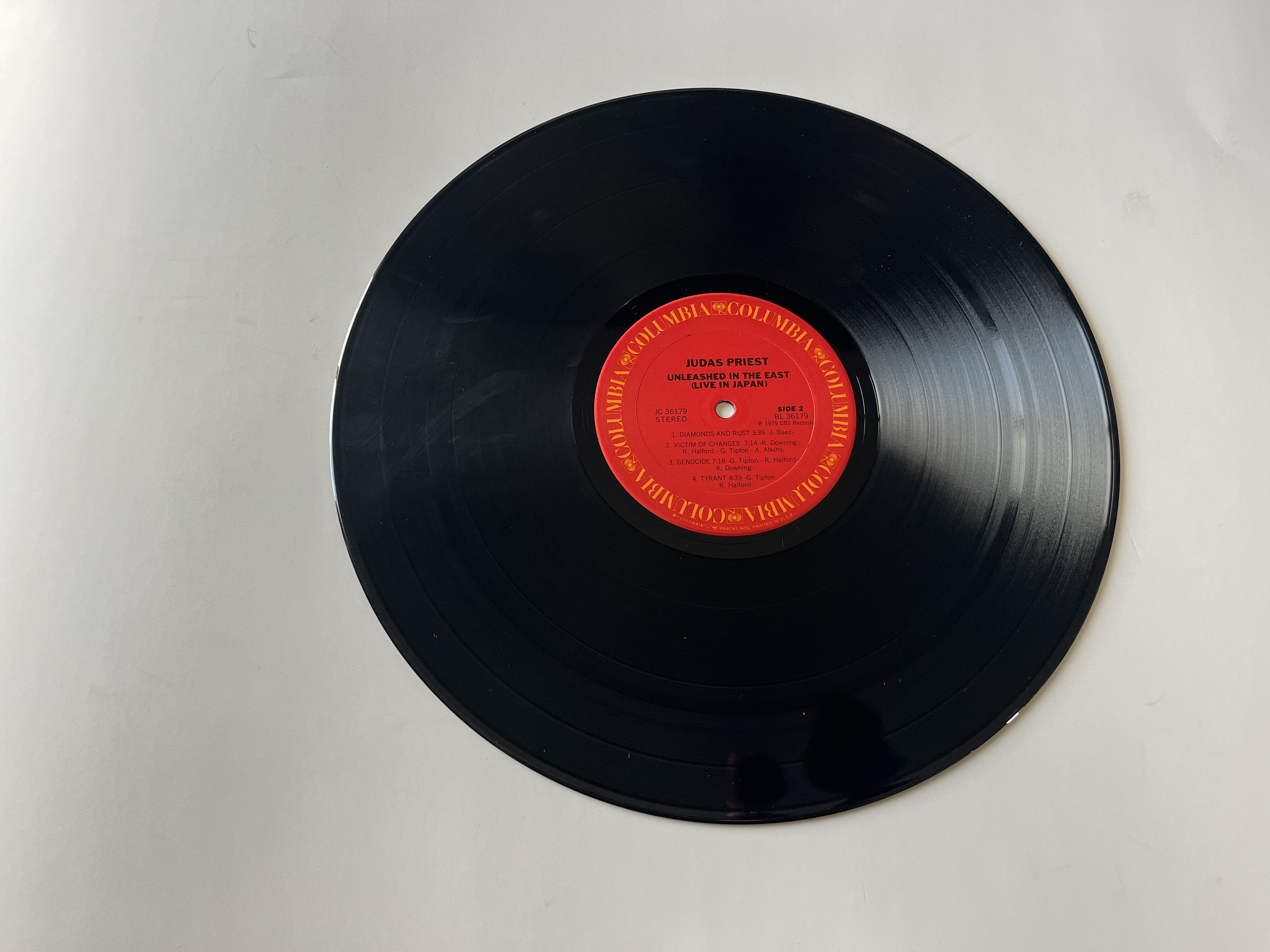 ジューダス・プリースト アンリーシュド・イン・ザ・イースト ビニール