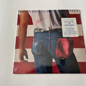 Vintage Bruce Springsteen Born In The U.S.A. Vinyl Record LP - 1984 Columbia Records