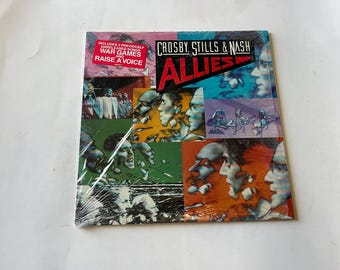 Crosby Stills & Nash Allies Vinyl Record 80075-1 Atlantic Records 1983 Record Sale