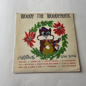 Woody The Woodchuck Christmas Sing Song Vinyl LP - 1960