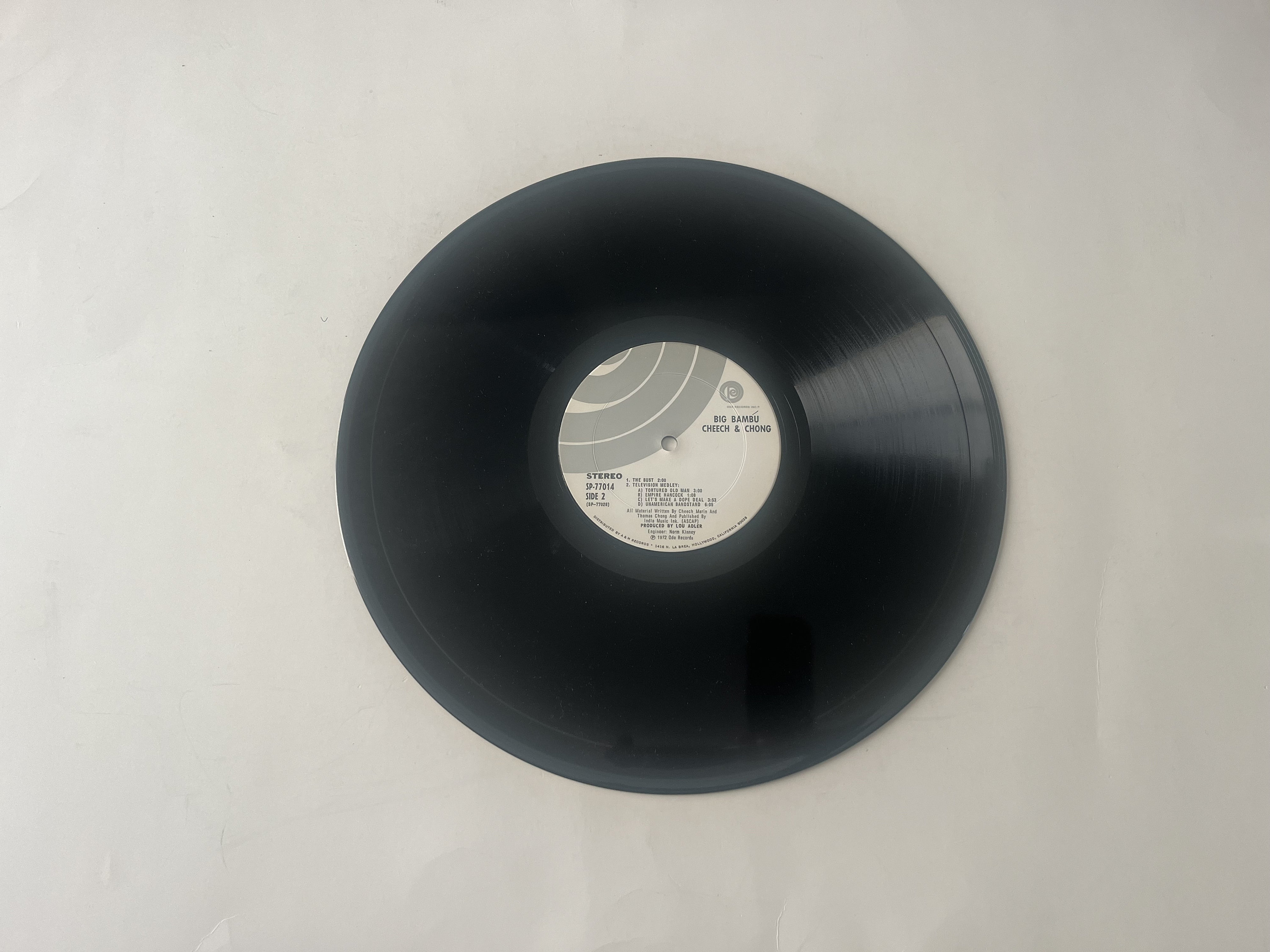 Cheech & Chong Big Bambu Vinyl LP - 1972 Ode Records - Etsy