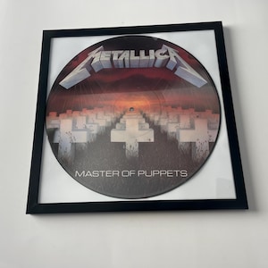 Metallica Master Of Puppets Picture Disc in Black Frame