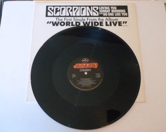 Scorpions Loving You Sunday Morning/No One Like You (Promo-12") Vinyl Record LP PRO-378-1 Mercury Records 1985 Record Sale