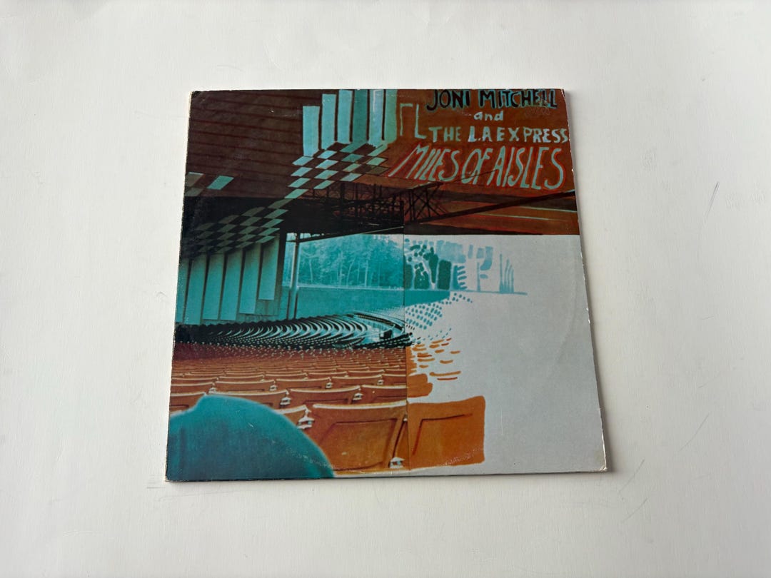Joni Mitchell Miles of Aisles Vinyl Record LP - 1974 Asylum