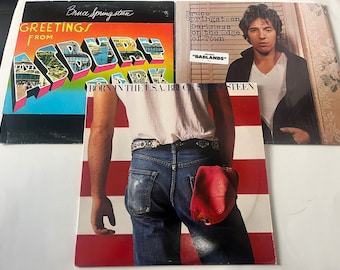 Bruce Springsteen Lot Of 3 Vinyl Record Sale (Read Description)