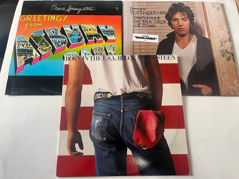 Bruce Springsteen Lot Of 3 Vinyl Record Sale Read Description image 1
