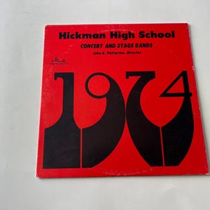 Hickman High School Concert Band 1974 Vinyl Record