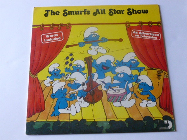 The Smurfs Smurfing Sing Song PTV-1004 Vinyl Vinyl 59-073