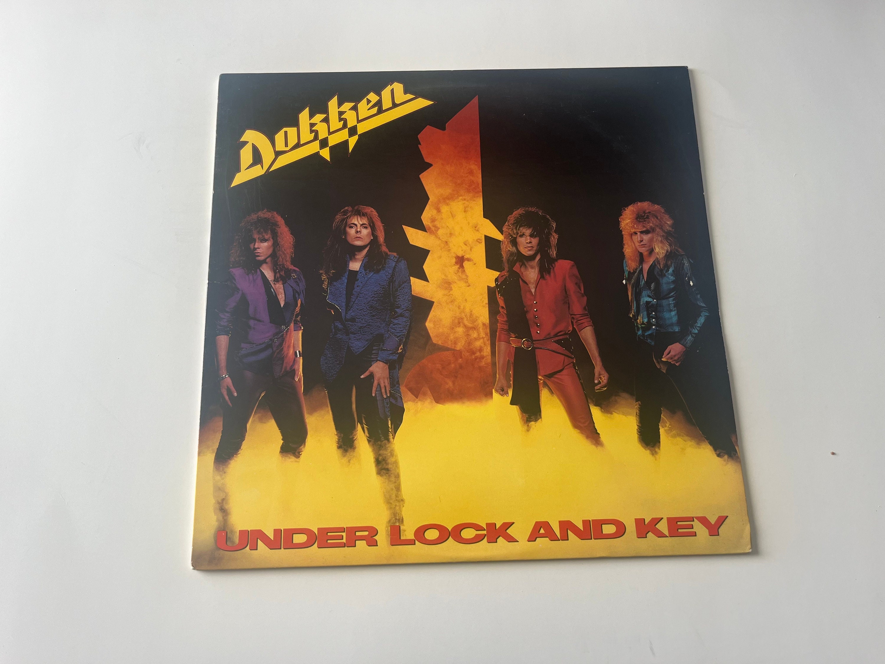 Dokken - Under Lock and Key Vinyl Record LP - 1985 Electra Records