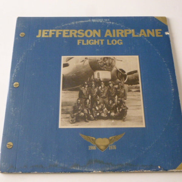 Jefferson Airplane Flight Log 1966-1976 (Double Album) Vinyl Record LP CYL2-1255 Grunt Records 1977 Record Sale (Read Description)