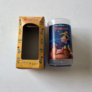 Walt Disney's Pinocchio Collector Series Glasses Burger King/ Coca-Cola 1994