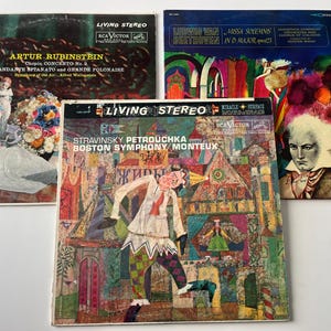 Lot de 3 ventes de disques vinyles classiques (lire la description)