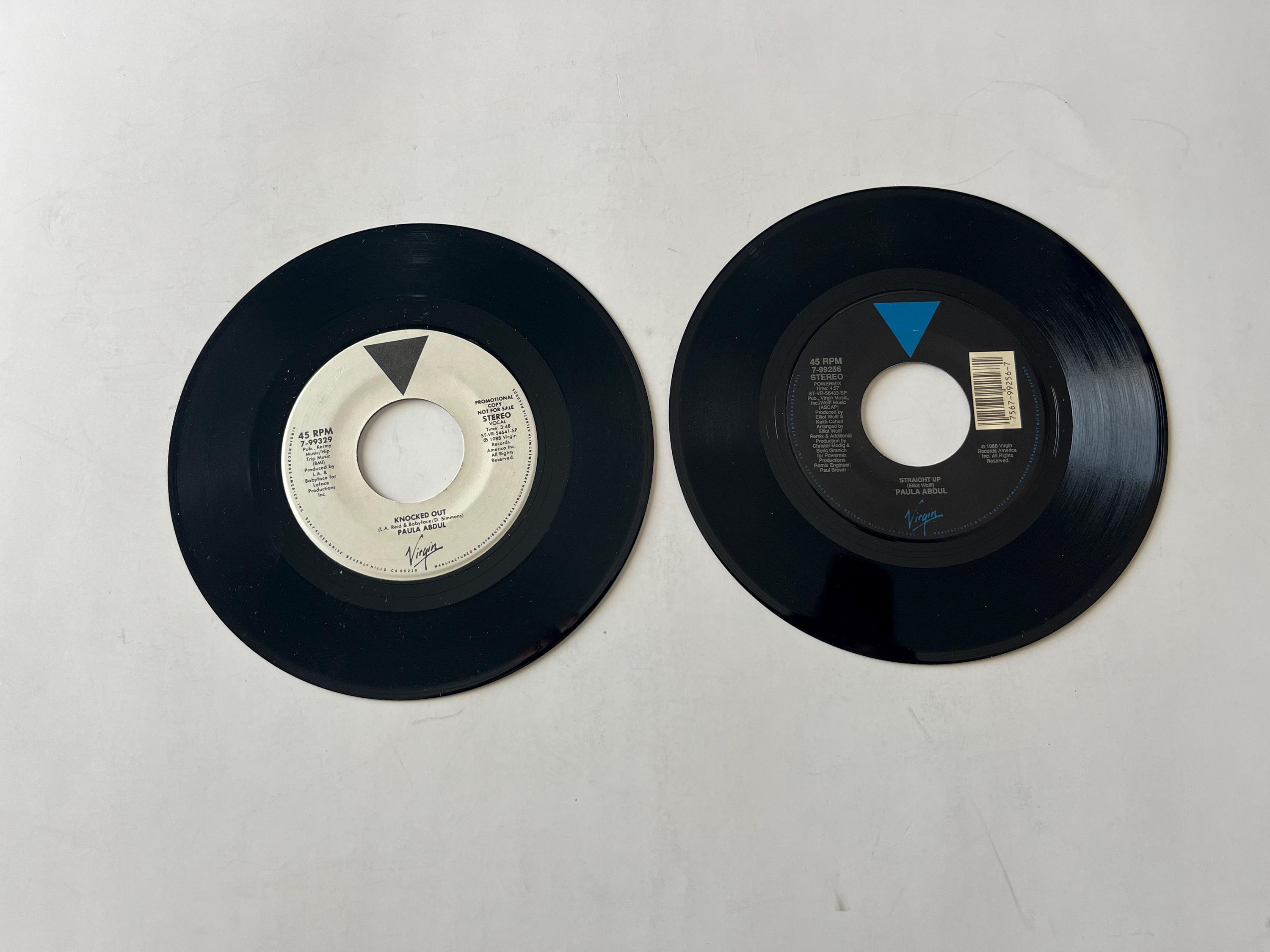ポーラ・アブドゥル 45rpm レコード ロット: Straight Up, Knocked Out 