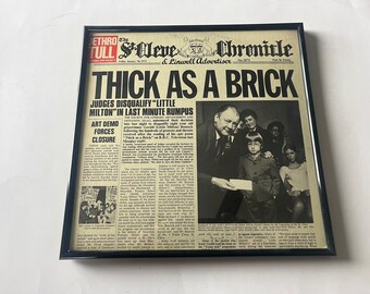 Jethro Tull Thick As A Brick (Black Frame )Vinyl Record LP MS 2072 Reprise Records 1972 Record Sale (Read Description)