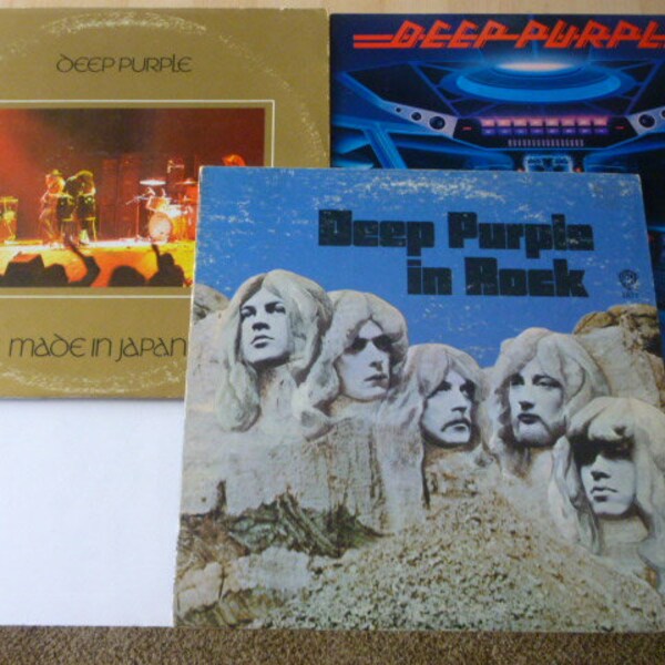 Vinyl Record Lot Of 3 Deep Purple  Vinyl Records Sale