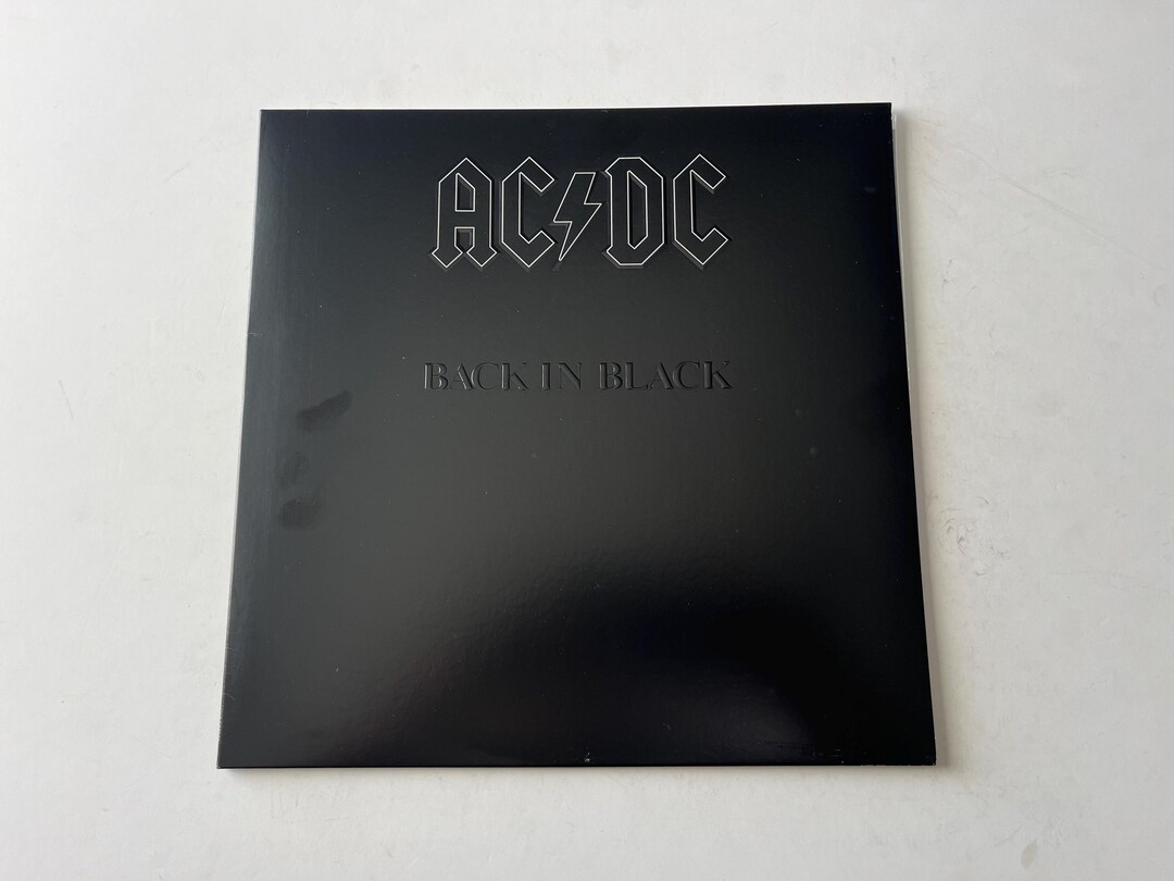 Ac Dc Back In Black Vinyl Record Lp 1980 Atlantic Pressing Etsy