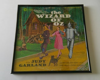 The Wizard Of Oz Starring Judy Garland (Black Frame) Vinyl Record LP PX 104 MGM Records 1969 Records Sale (Read Description)