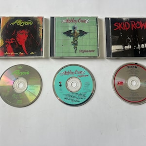 Motley Crüe - Skid Row - Poison Lot Of 3 CD Verkauf (Lies die Beschreibung)