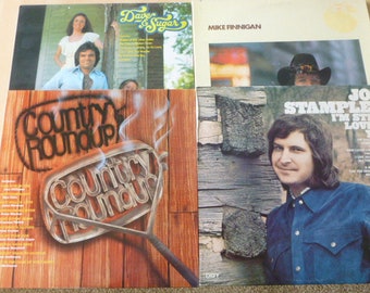 Disque vinyle Lot de 4 disques vinyles country