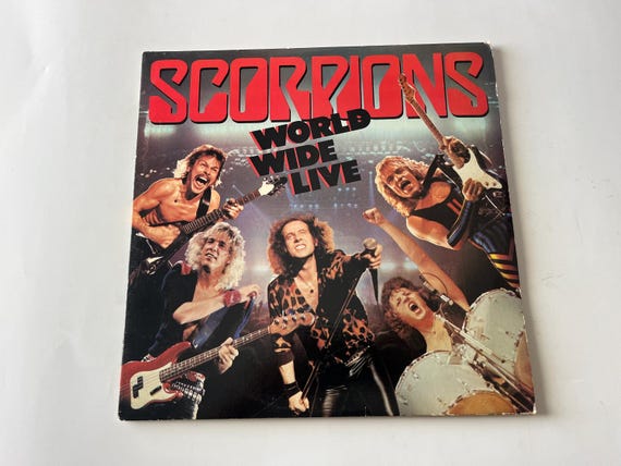 Scorpions World Wide Live Vinyl Record LP - 1985 Mercury Records