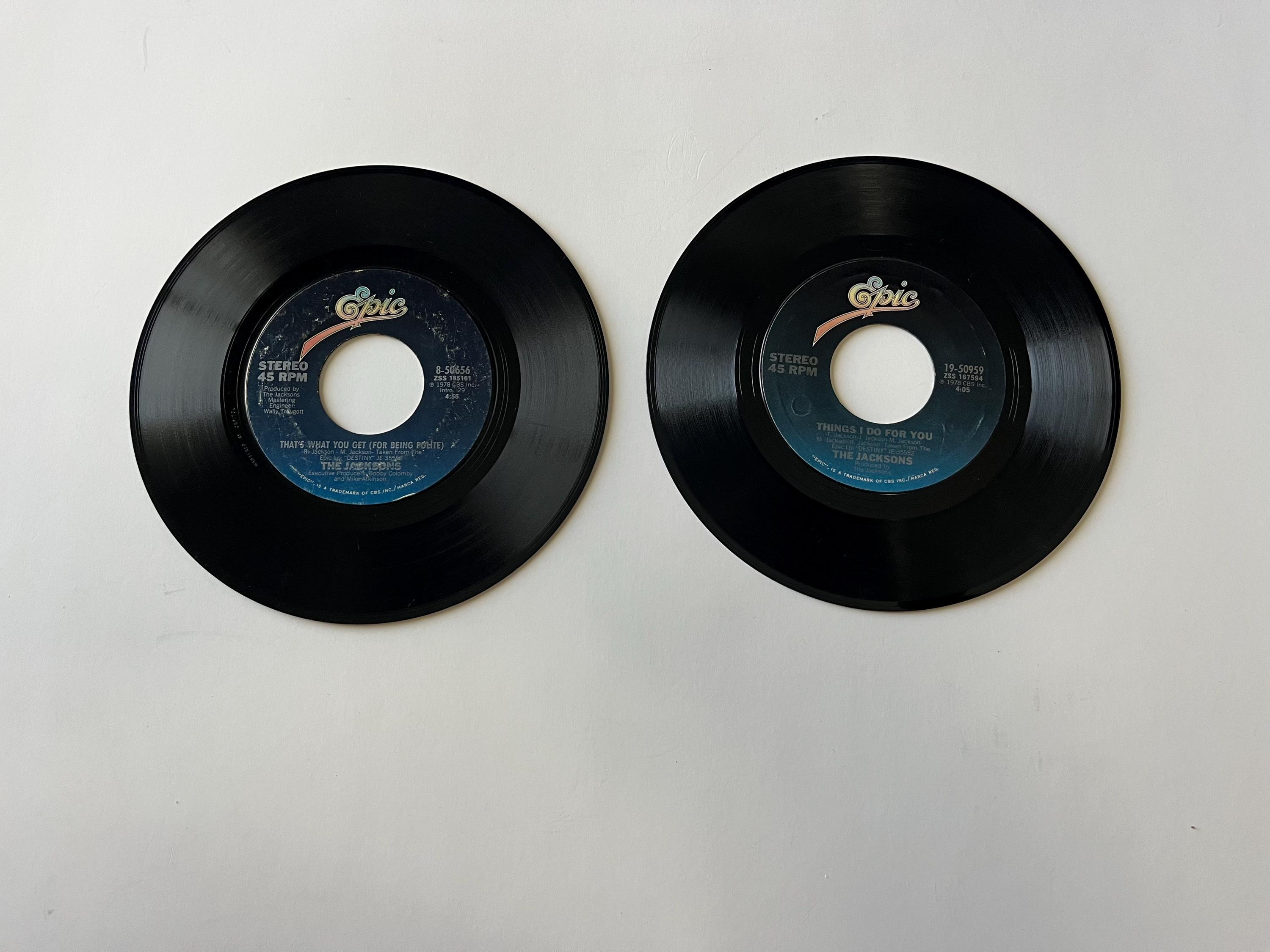 ジャクソンズ 45rpm 7インチレコードロット: ハートブレイク・ホテル 