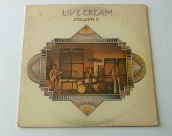 Live Cream Volume II Vinyl Record Lp SD 7005 ATCO Records 1972 Vinyl Records  Sale