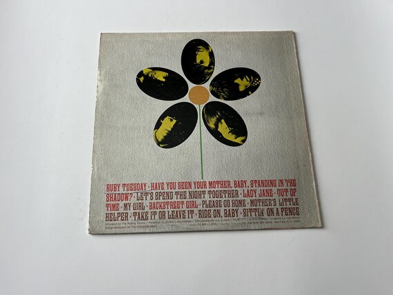 The Rolling Stones Flowers Vinyl Record LP - 1967 London Records