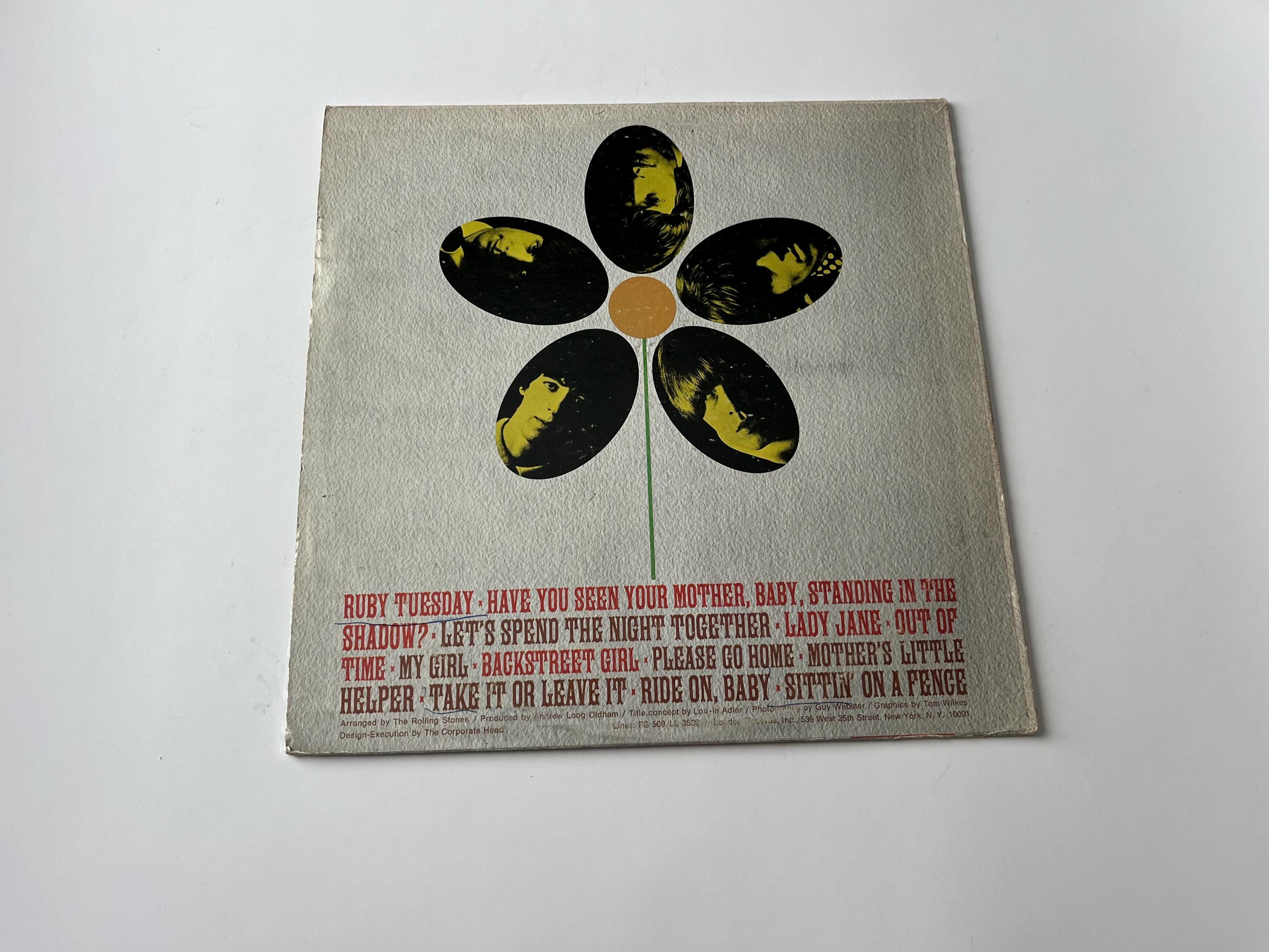 The Rolling Stones Flowers Vinyl Record LP - 1967 London Records