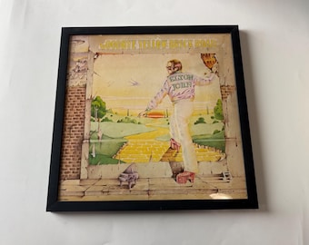Disco de vinilo enmarcado de Elton John - Goodbye Yellow Brick Road - 1973 MCA Records