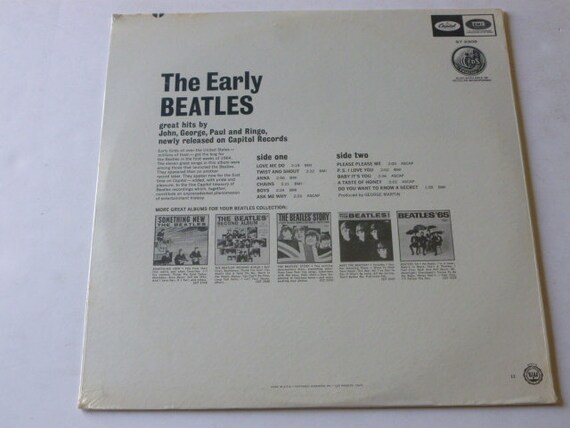 The Early Beatles (sealed) Stereophonic Vinyl Record LP ST