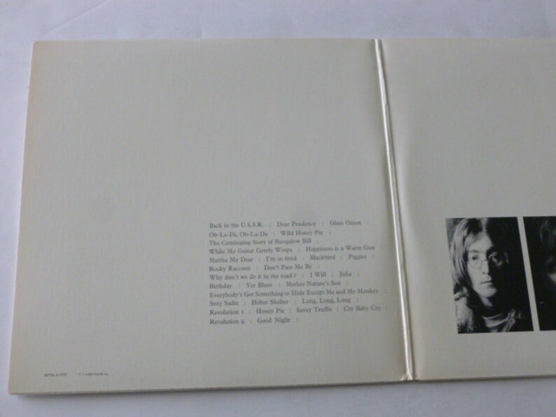 Beatles White Album original Master Recording Vinyl Record Etsy
