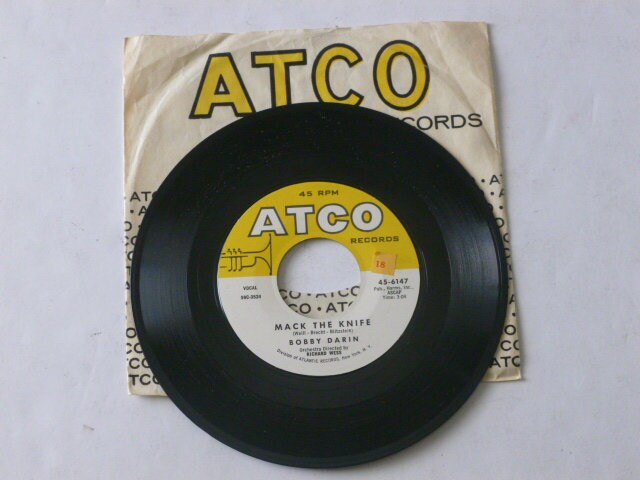 Bobby Darin Mack The Knife Vintage 45 Record 7